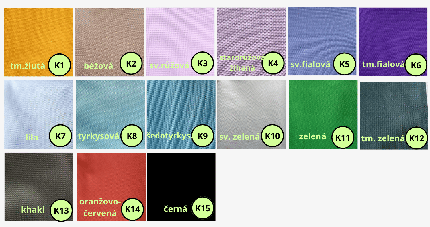 Hlavní látka - Jednobarevné kočárkoviny